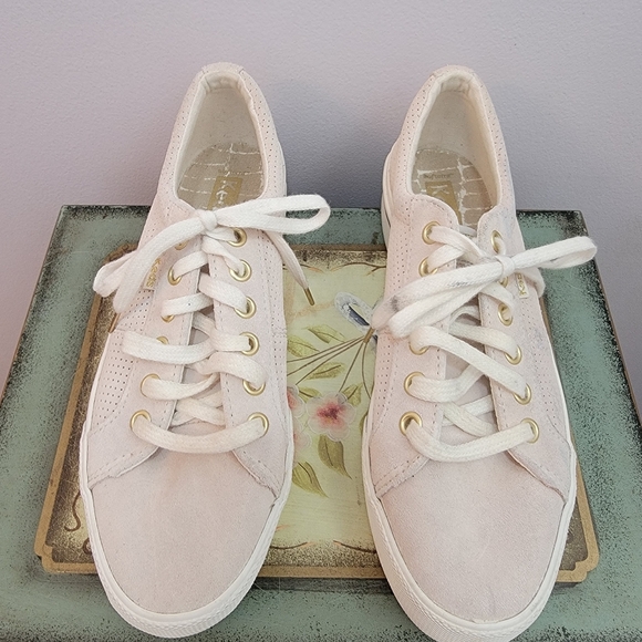 Keds Shoes - Keds Light Tan Suede Platform Sneakers Size 7